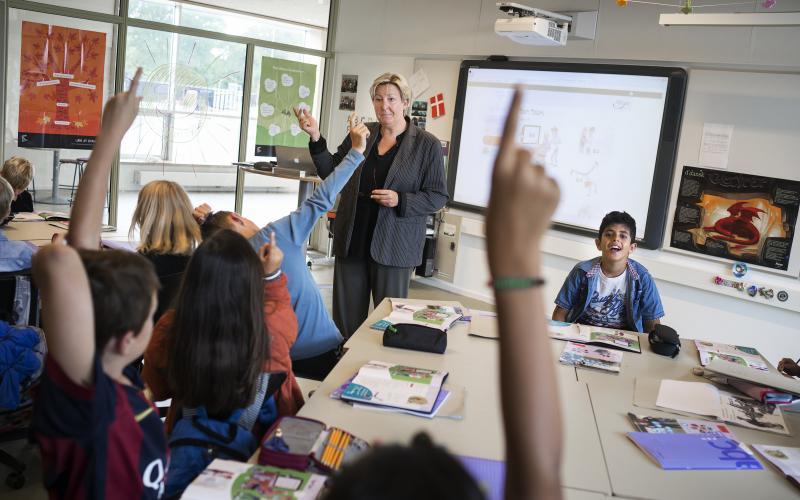 situationsbillede i klasseværelse