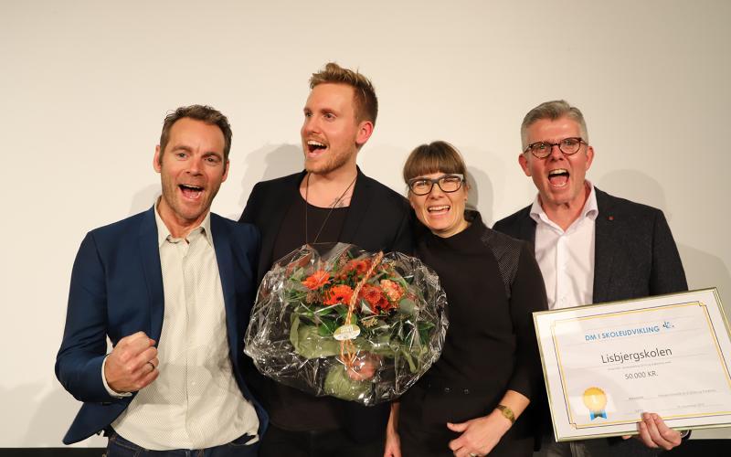 Vinderholdet af DM Lisbjergskolen 